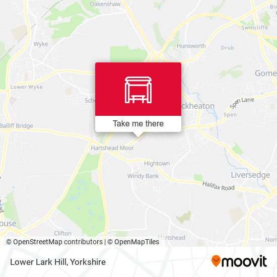 Lower Lark Hill map