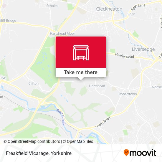Freakfield Vicarage map