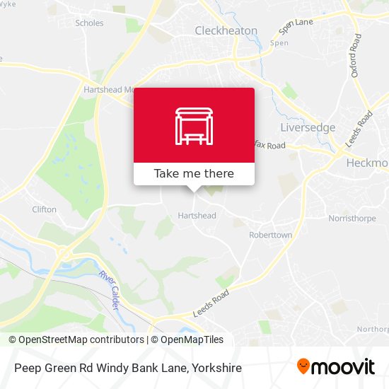 Peep Green Rd Windy Bank Lane map