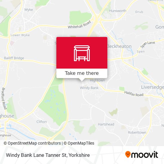 Windy Bank Lane Tanner St map