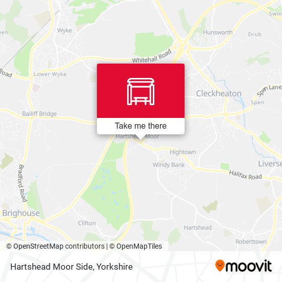 Hartshead Moor Side map