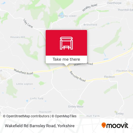 Wakefield Rd Barnsley Road map