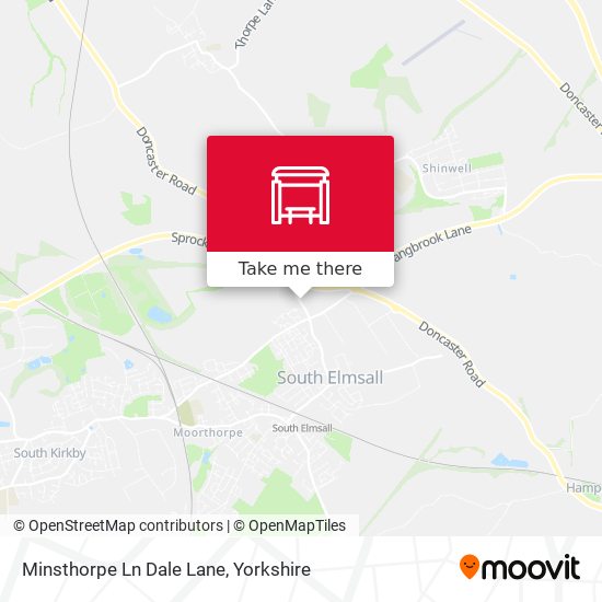 Minsthorpe Ln Dale Lane map