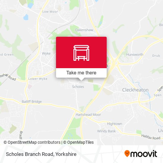 Scholes Branch Road map