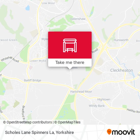 Scholes Lane Spinners La map