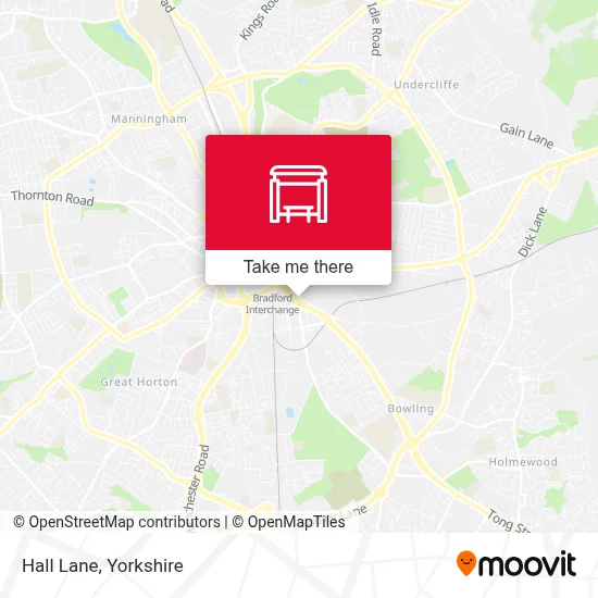 Hall Lane map