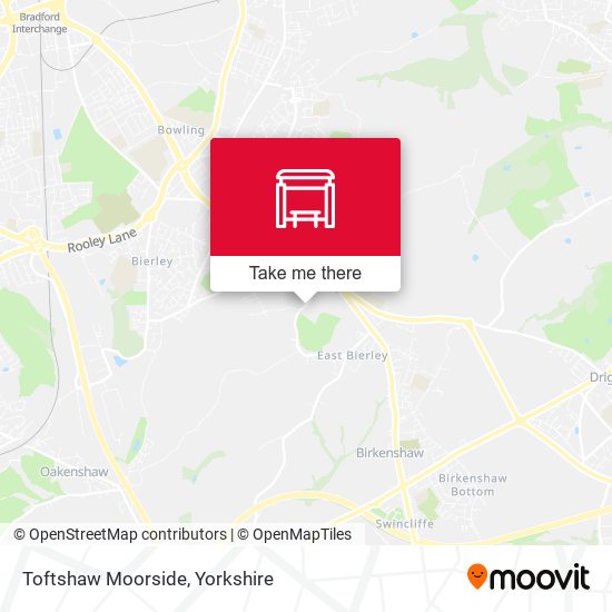 Toftshaw Moorside map