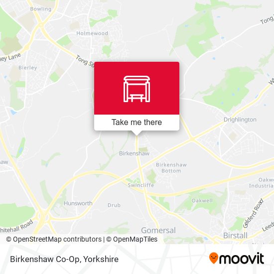 Birkenshaw Co-Op map