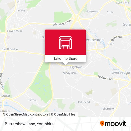 Buttershaw Lane map