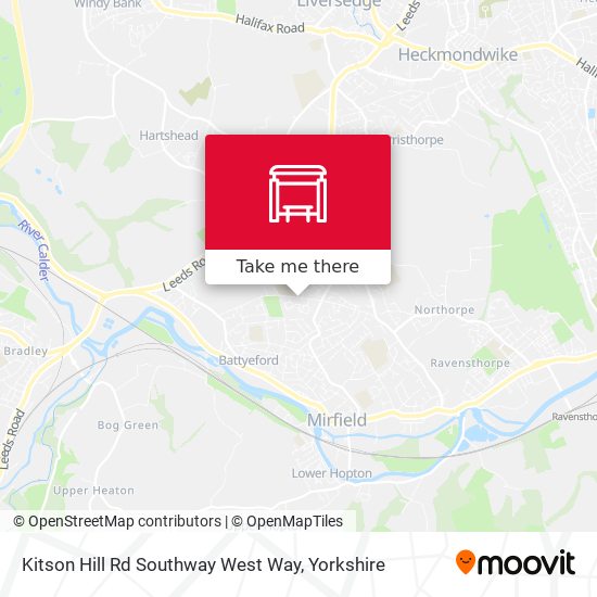 Kitson Hill Rd Southway West Way map