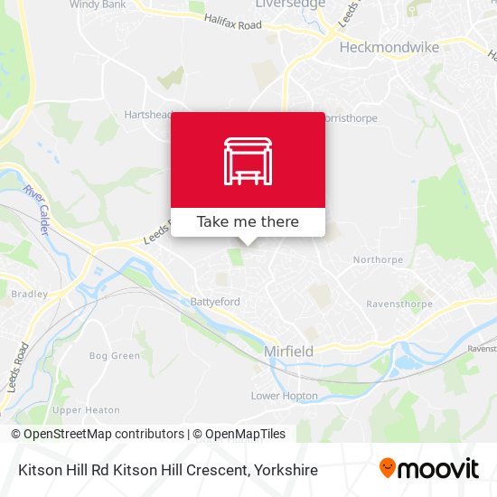 Kitson Hill Rd Kitson Hill Crescent map