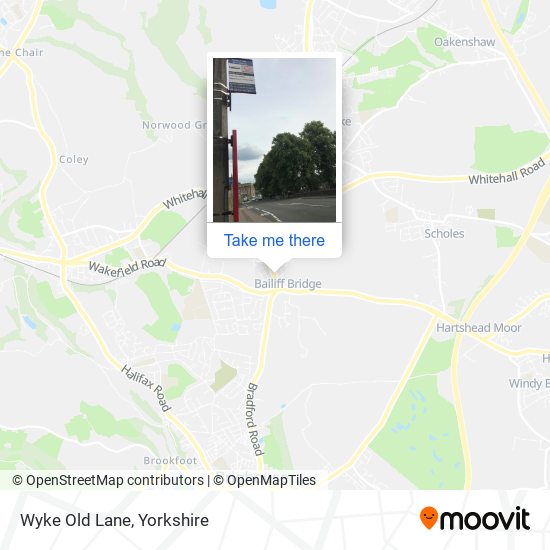 Wyke Old Lane map
