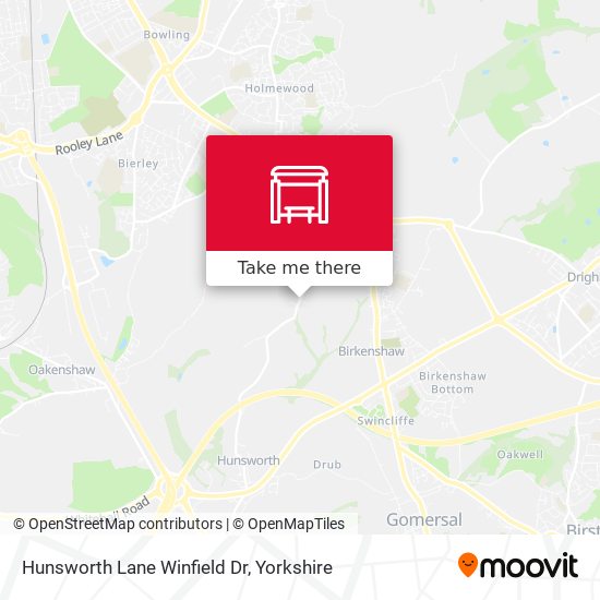 Hunsworth Lane Winfield Dr map