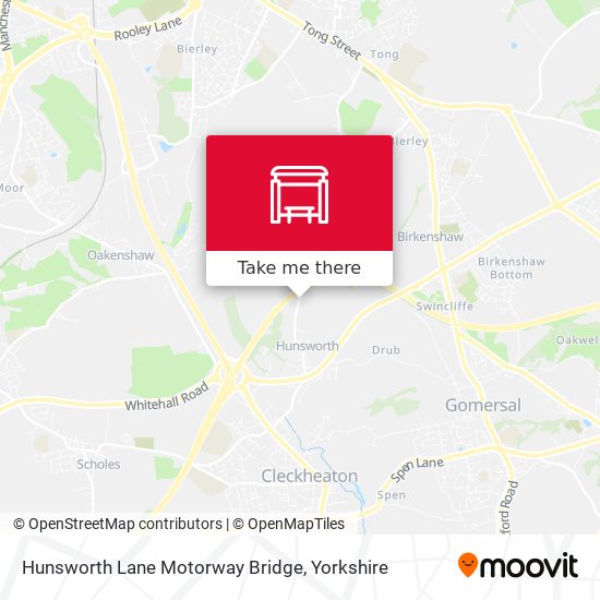 Hunsworth Lane Motorway Bridge map
