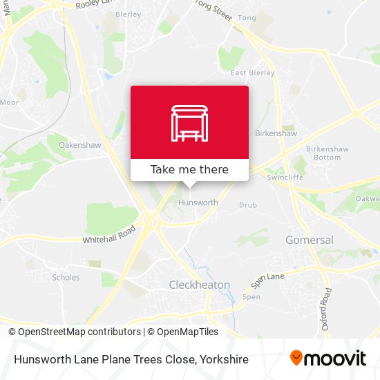 Hunsworth Lane Plane Trees Close map