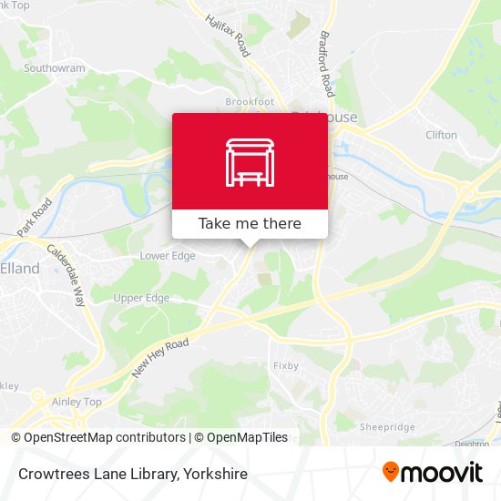 Crowtrees Lane Library map