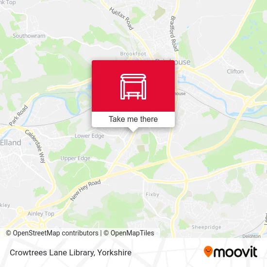 Crowtrees Lane Library map