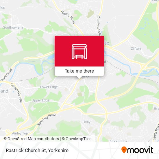 Rastrick Church St map