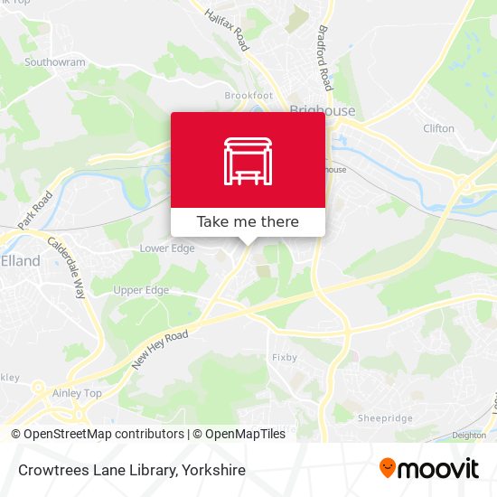 Crowtrees Lane Library map