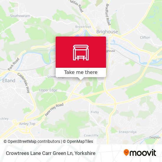 Crowtrees Lane Carr Green Ln map