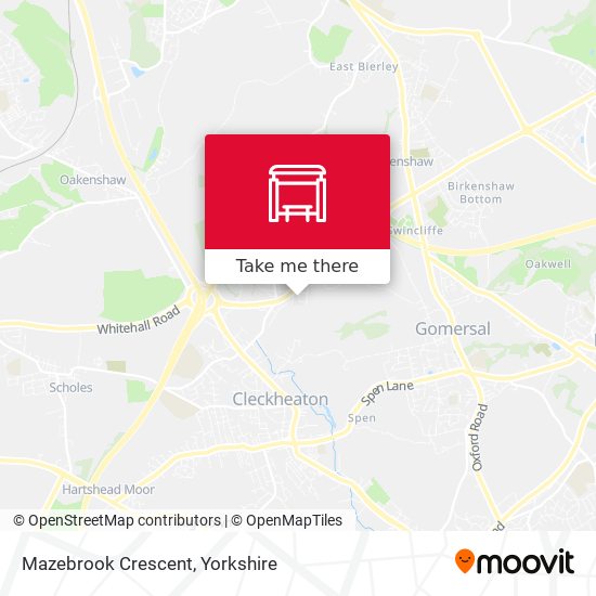 Mazebrook Crescent map