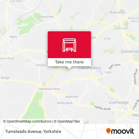 Turnsteads Avenue map