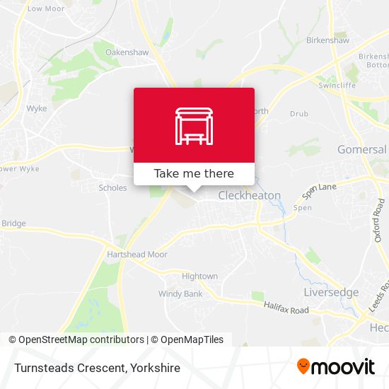 Turnsteads Crescent map