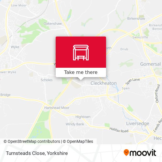 Turnsteads Close map