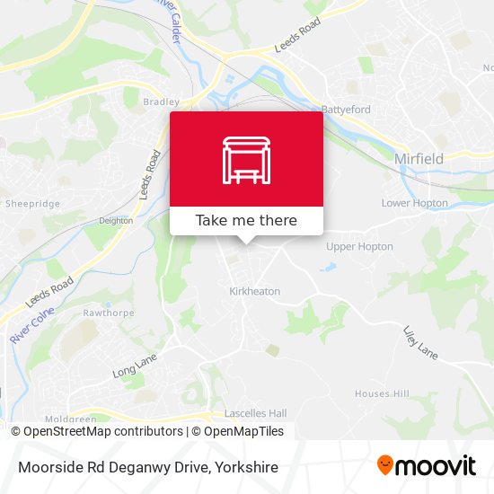 Moorside Rd Deganwy Drive map