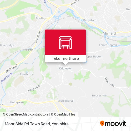 Moor Side Rd Town Road map