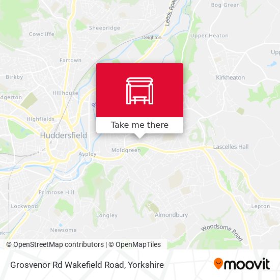 Grosvenor Rd Wakefield Road map