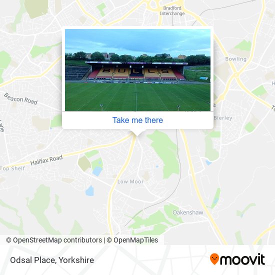 Odsal Place map