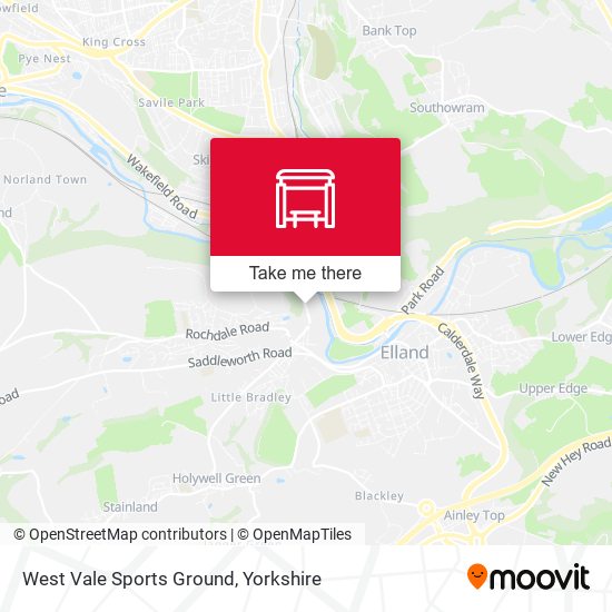 West Vale Sports Ground map