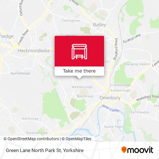 Green Lane North Park St map