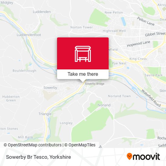 Sowerby Br Tesco map