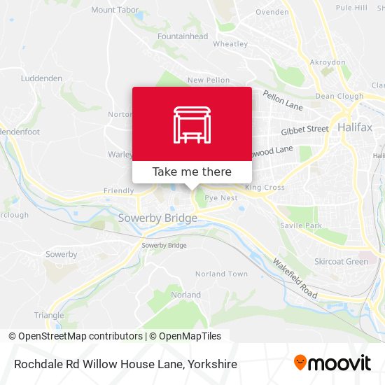 Rochdale Rd Willow House Lane map