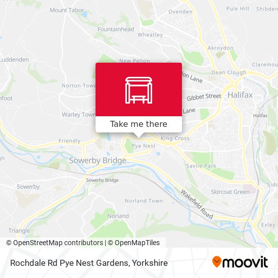 Rochdale Rd Pye Nest Gardens map