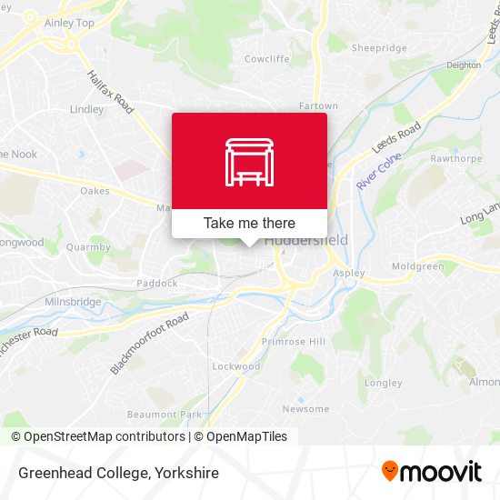 Greenhead College map