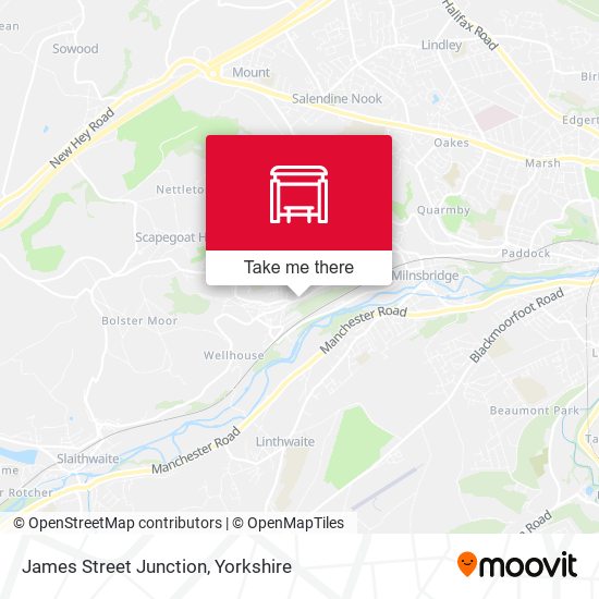 James Street Junction map