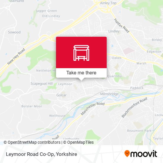 Leymoor Road Co-Op map