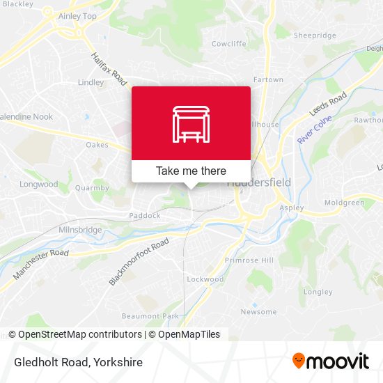 Gledholt Road map
