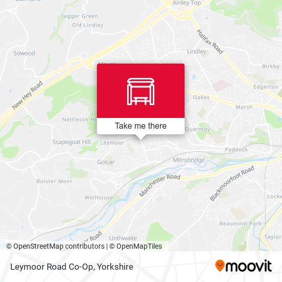 Leymoor Road Co-Op map