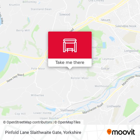 Pinfold Lane Slaithwaite Gate map