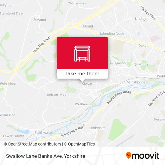 Swallow Lane Banks Ave map