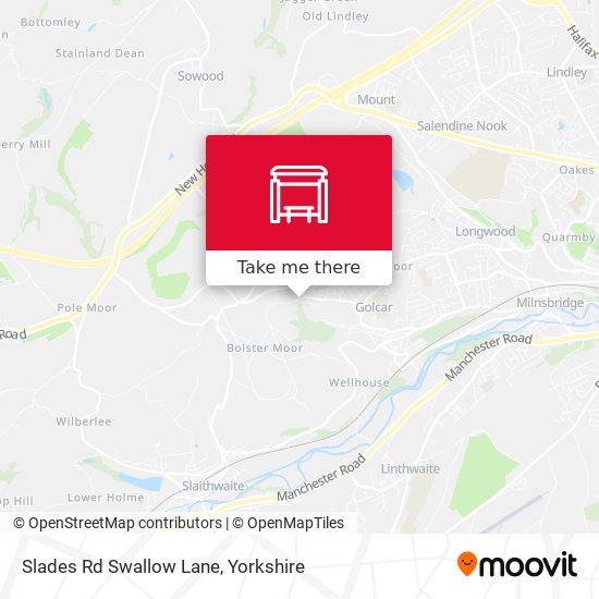 Slades Rd Swallow Lane map