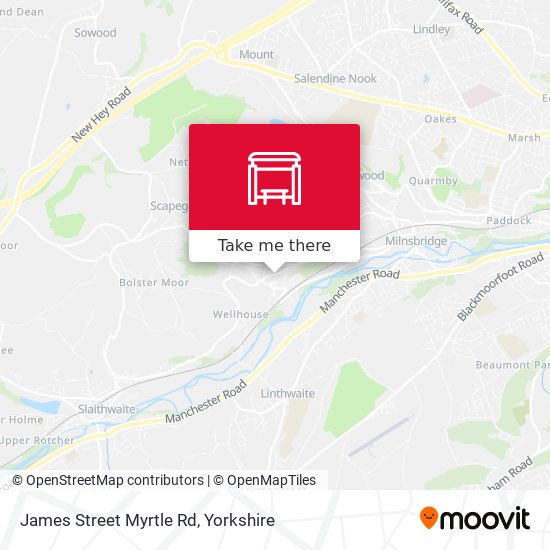 James Street Myrtle Rd map