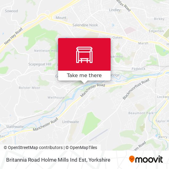 Britannia Road Holme Mills Ind Est map