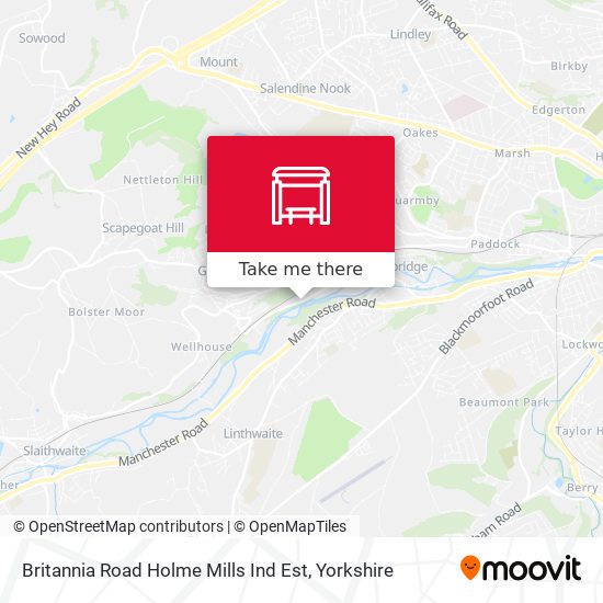 Britannia Road Holme Mills Ind Est map
