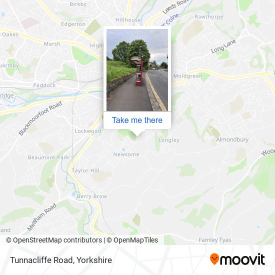 Tunnacliffe Road map