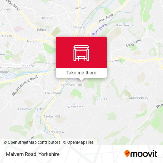Malvern Road map